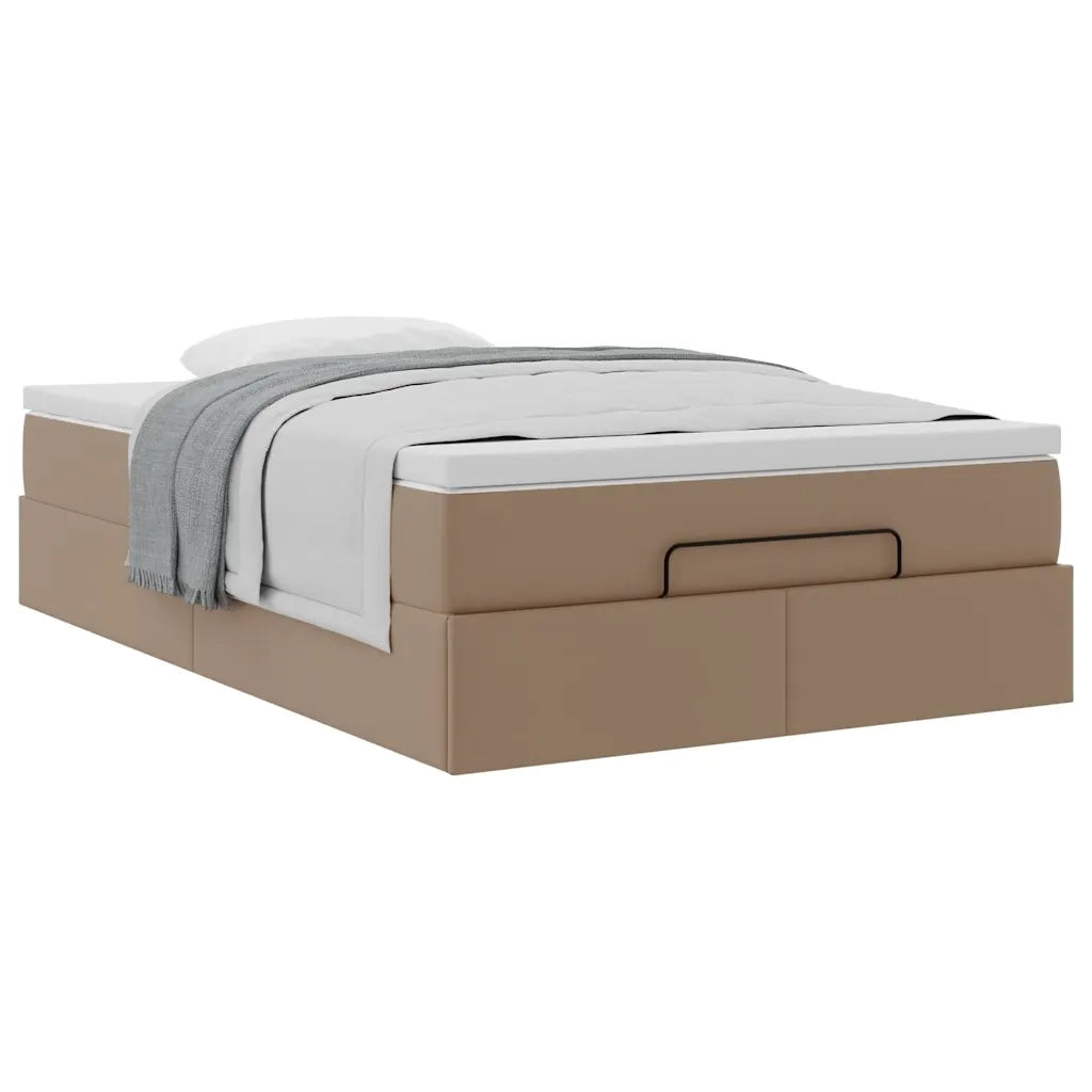 Struttura Letto Pouf con Materasso 120x200 cm Similpelle 3311035