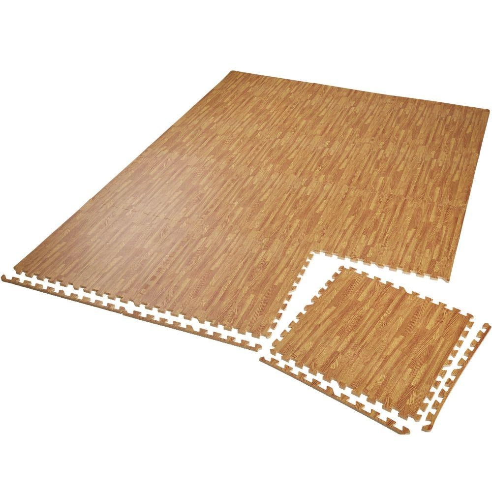 Set di 12 tappetini sportivi stampati in legno EVA con piastrelle quadrate 08_0000433