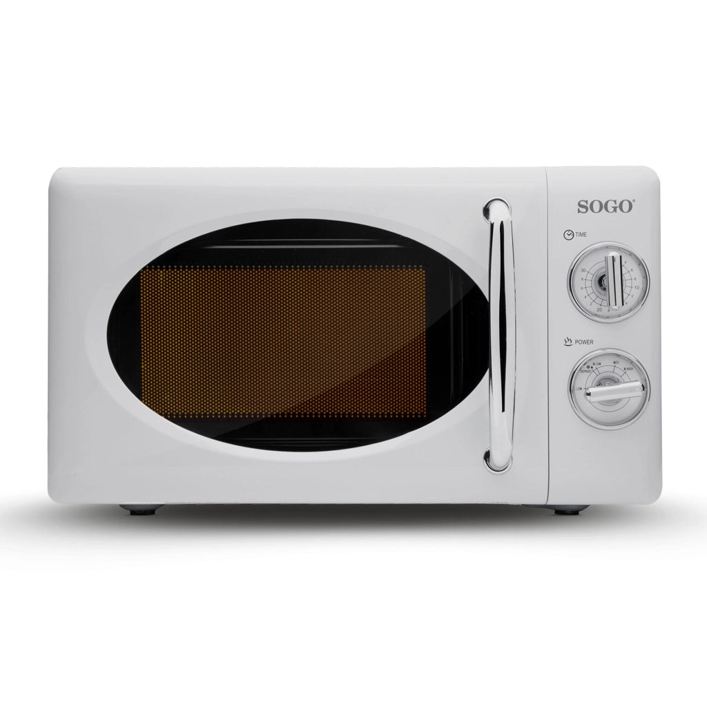 Forno microonde 20 litri, controlli manuali 5 livelli potenza, timer 30 minuti 700W casa cucina - SOGO