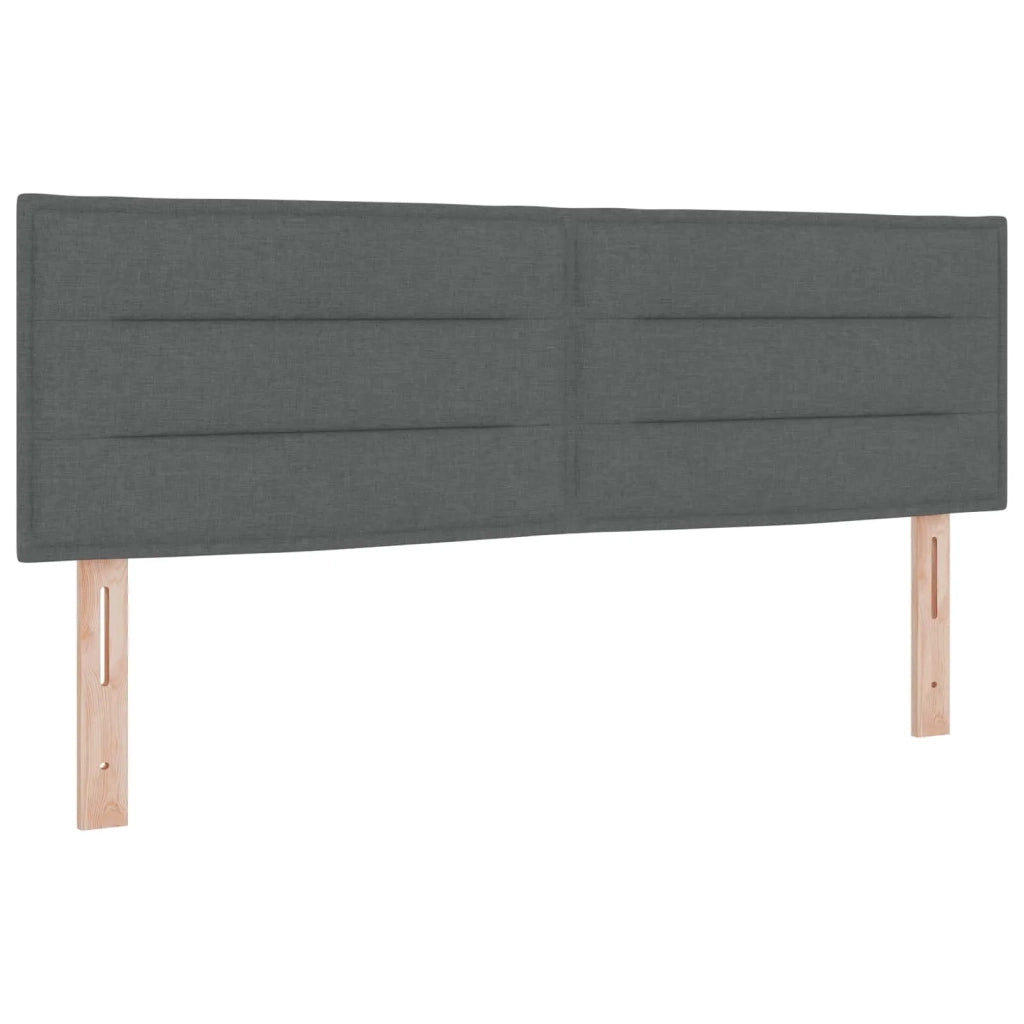 Letto box spring con materasso Grigio Scuro 200 x 200 cm 3453003