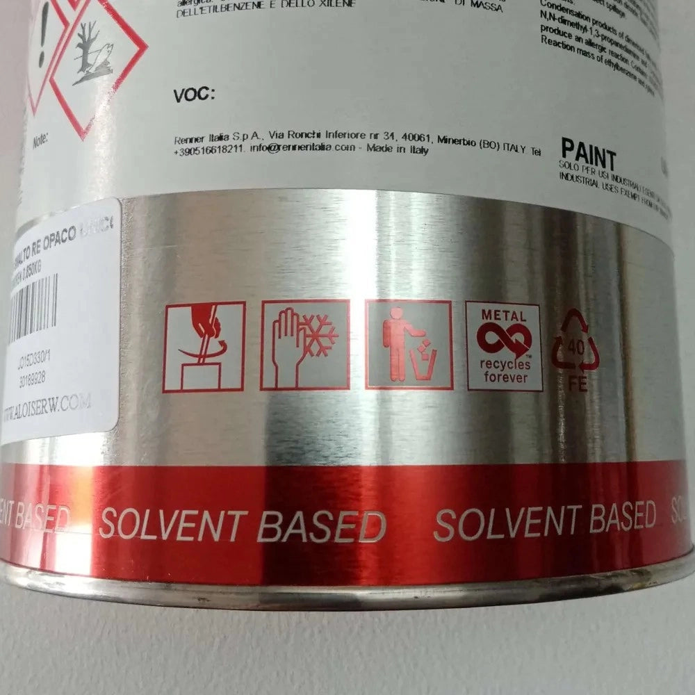 Renner monoren 1kg smalto opaco - tutti i ral 7000 - base nitro a rapida essiccazione, colore  ral 7001 - grigio argento
