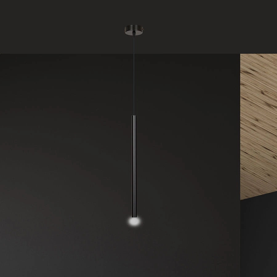 Lampada sospensione Emibig Selter 1 nera G9 metallo 120cm