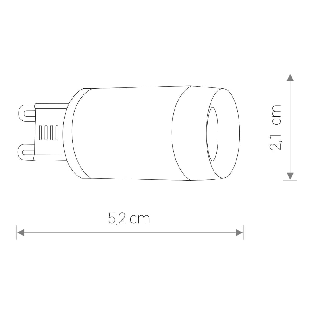 Lampadina LED G9 3W luce calda 3000K Nowodvorski 9173