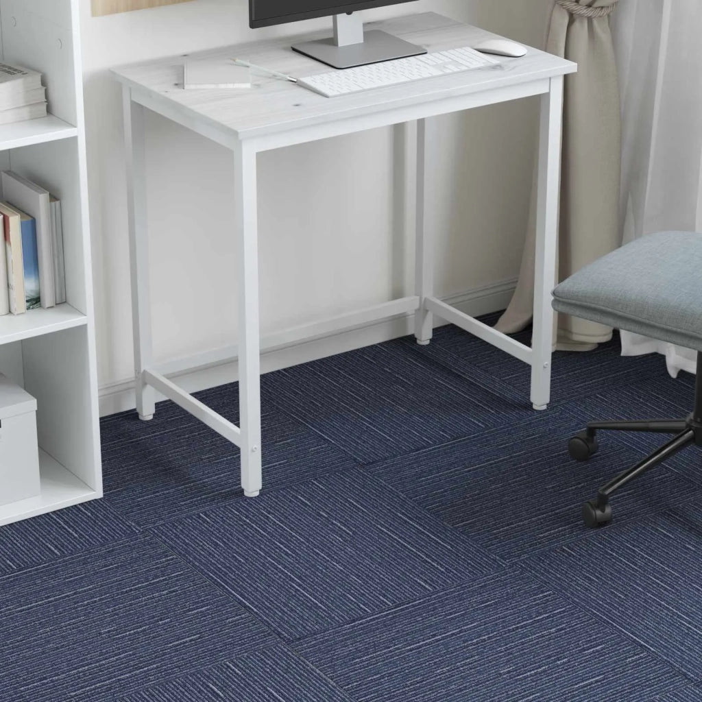 Piastrella per Tappeto Strisce Blu 50 x 50 cm 36 pcs 42032479
