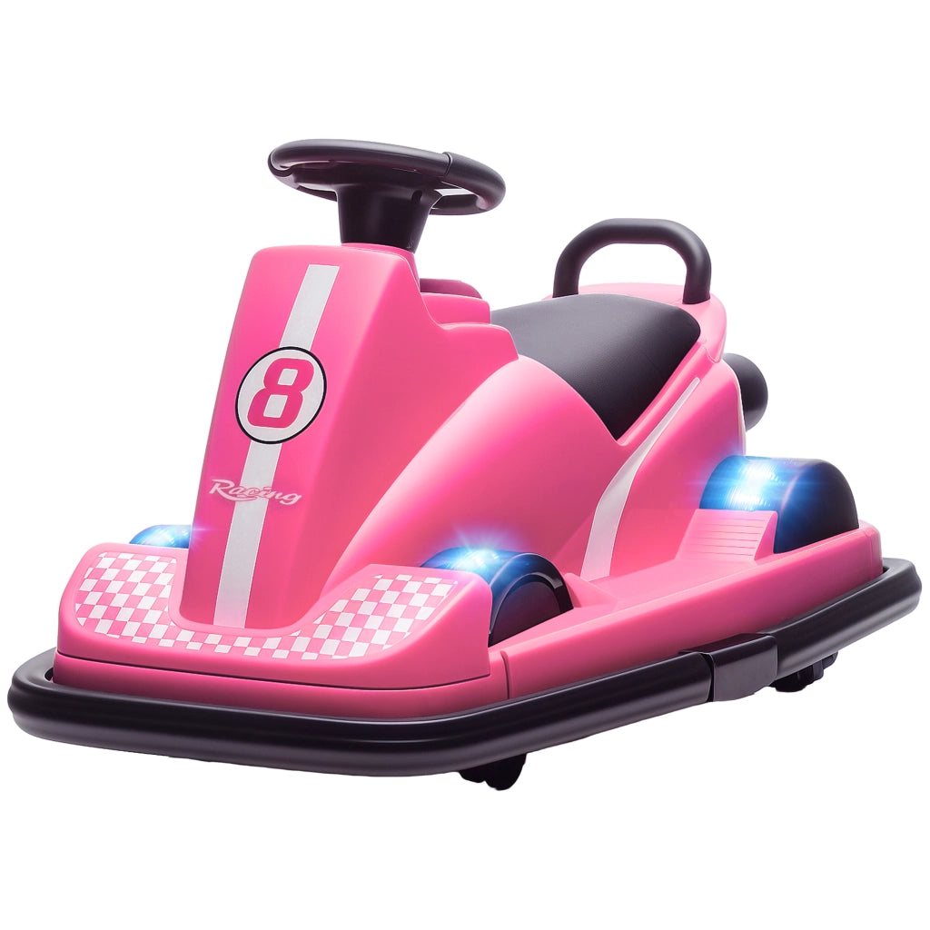 Autoscooter Bambini 360¡ã LED Rosa ¨C Minimal ¨C 3-8 Anni