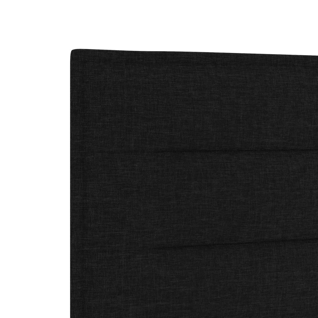 Letto box spring con materasso Nero 90 x 190 cm Tessuto 3453292