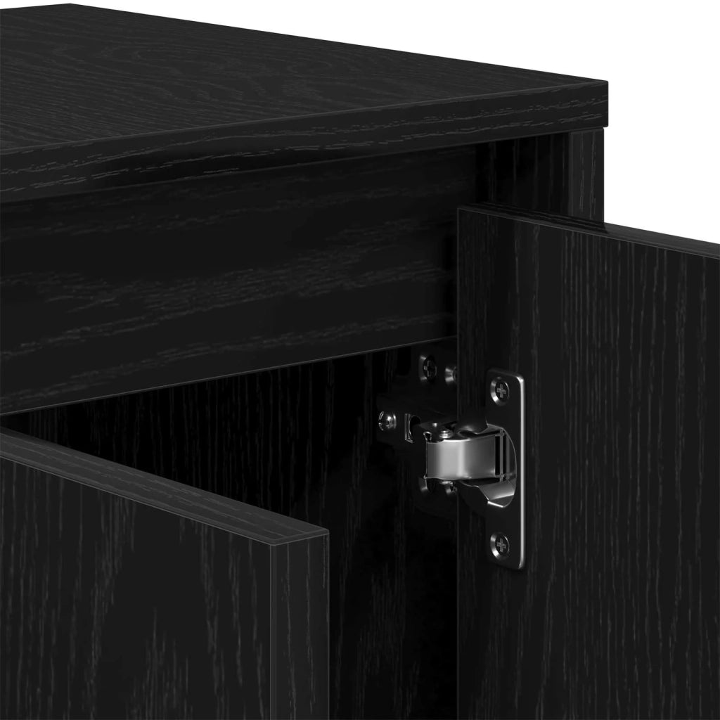 Mobile TV Rovere Nero 120 x 30 x 40,5 cm Legno multistrato 862709