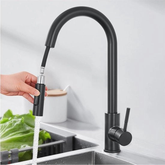 Cucina Riscaldabile con Spruzzatore – Alta Pressione, 360° di Rotazione, Due Modalità di Spruzzo