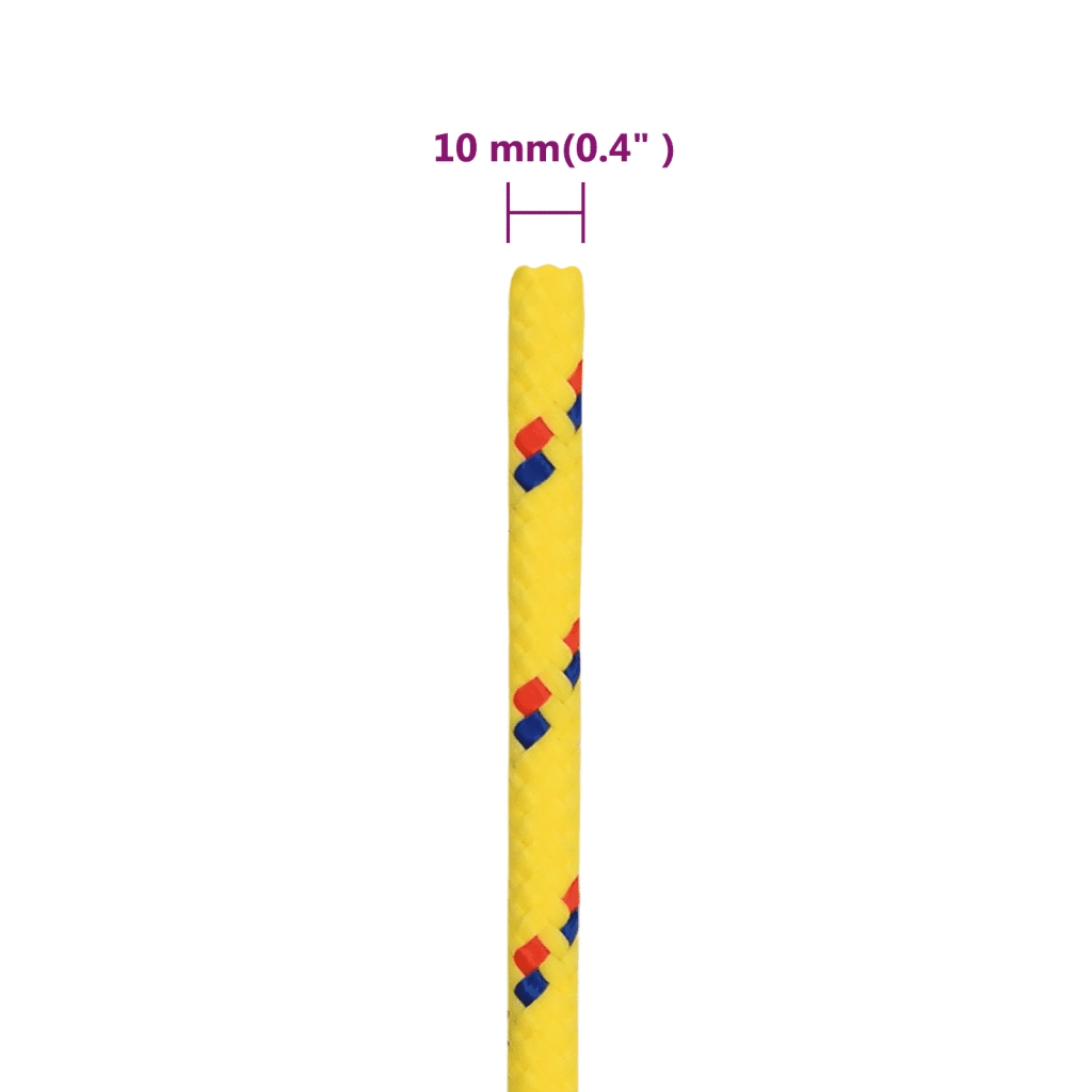 Corda | Fune per barca Gialla 10 mm 100 m in Polipropilene