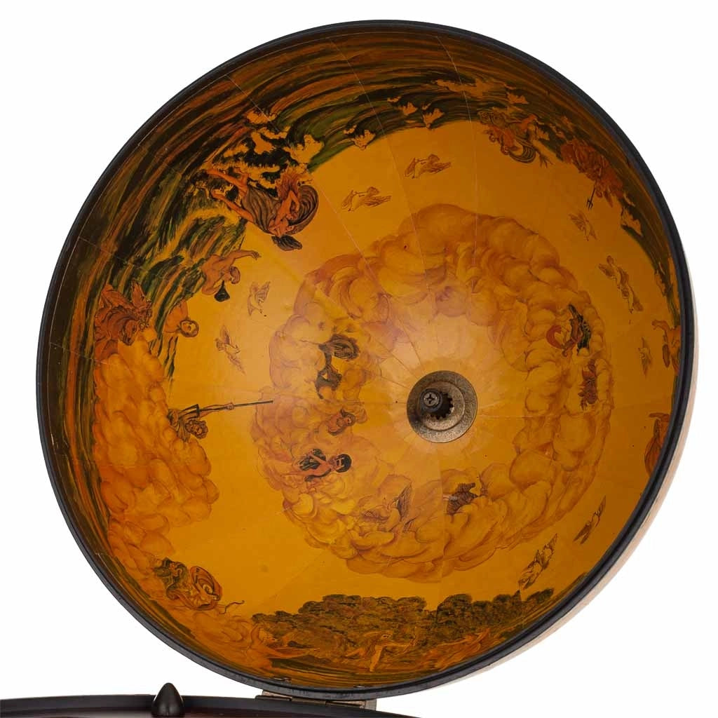 Figura portabottiglie globo rosso 42x42x85h