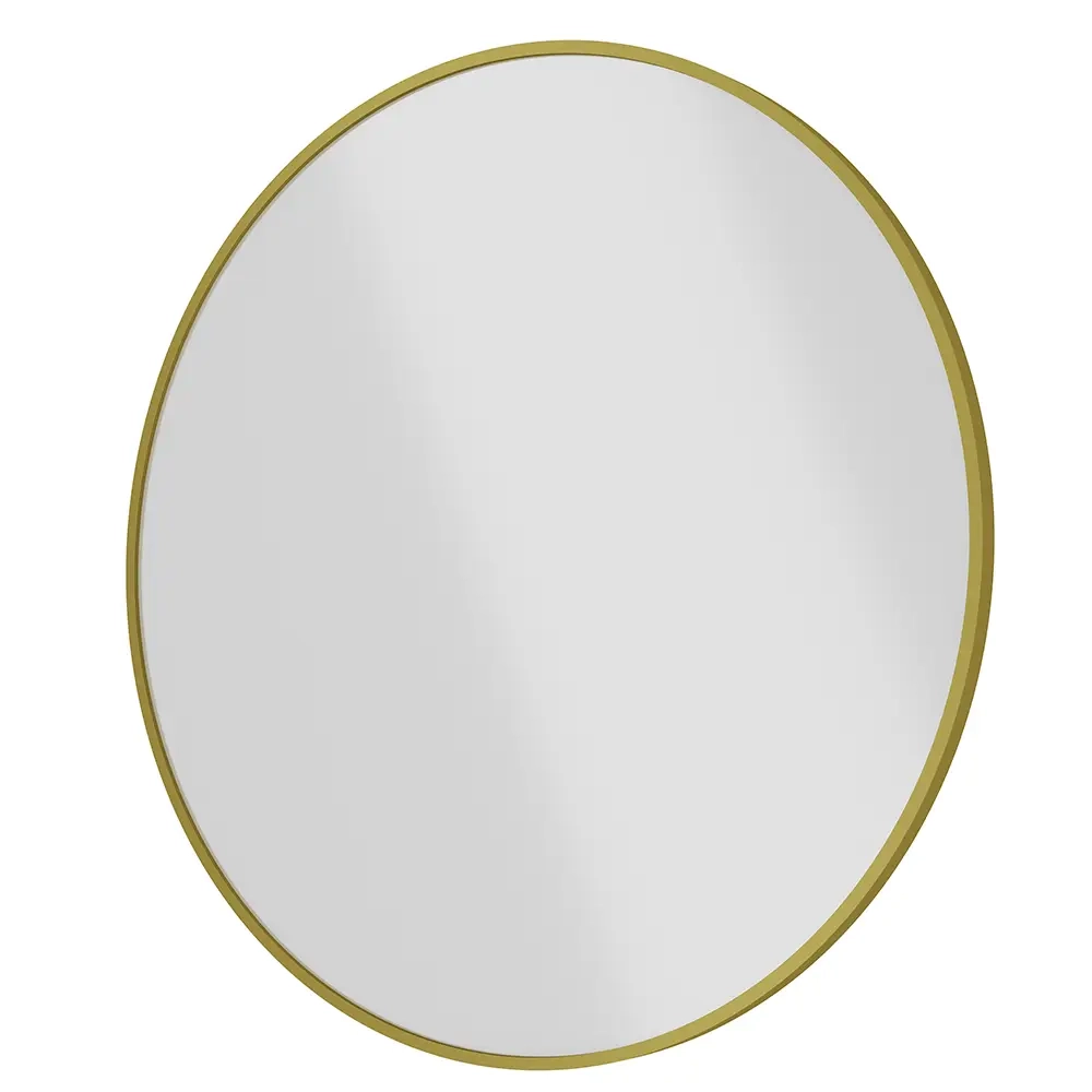 Specchio tondo Ø 60 cm con cornice dorata