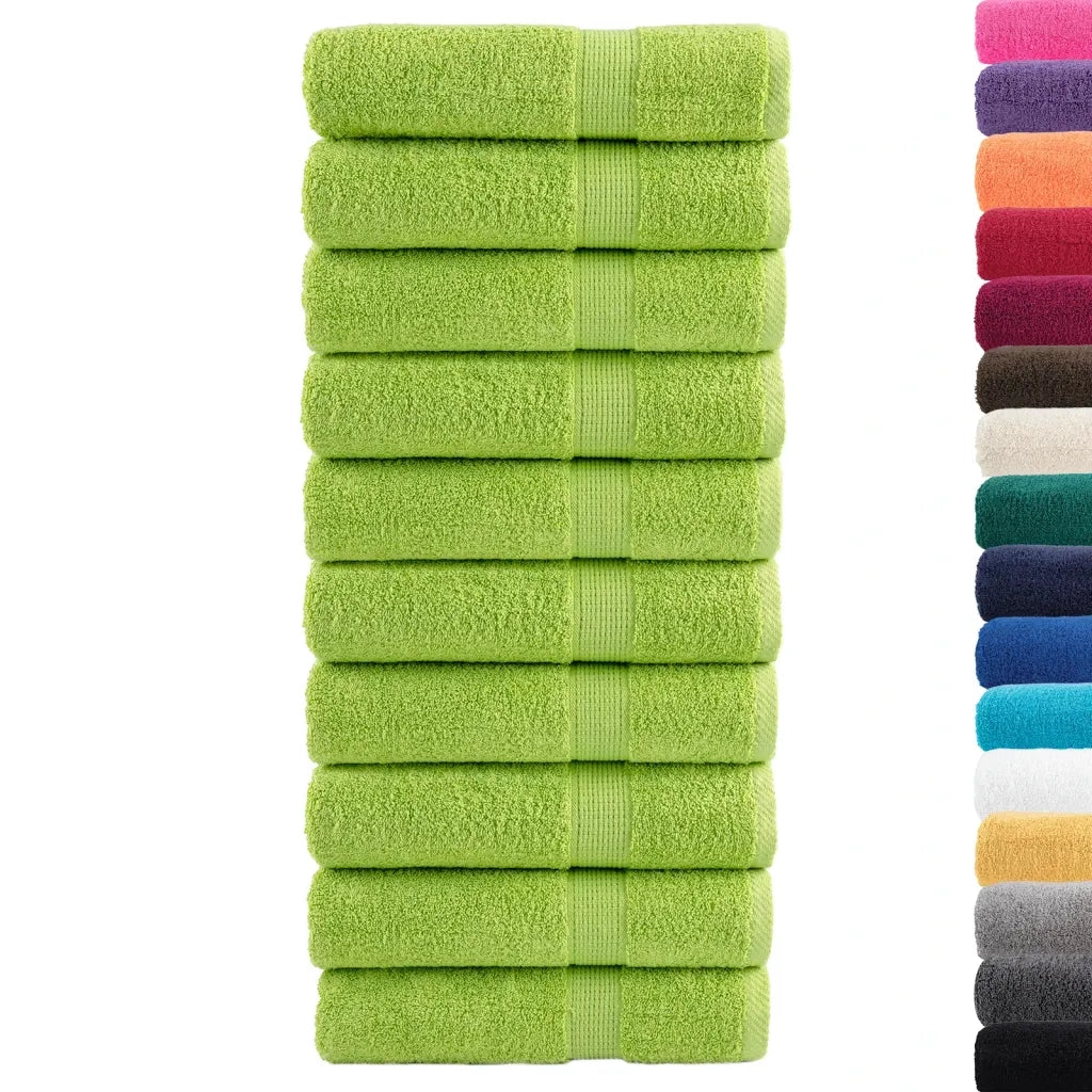 Asciugamani da Doccia SOLUND 10 pz Mela 70x140 cm 600 g/m² 137502