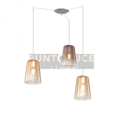 SOSPENSIONE CROMO SPOSTABILE 3 LUCI (2 AM + 1 RA) 1164CR-S3 S-AR