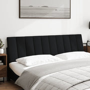 Cuscino Testiera Hanko Nero 180 cm in Tessuto 4019179
