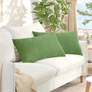 Cuscini da Divano 2 pz-Set di 2 Cuscini per Sofa Verde chiaro 80 x 40 cm