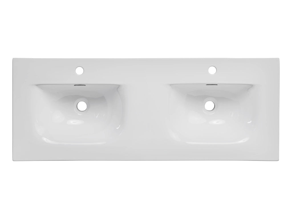 Lavabo per mobile a due vasche 120 cm Lavabi per mobile 121 x 17 x 46 cm