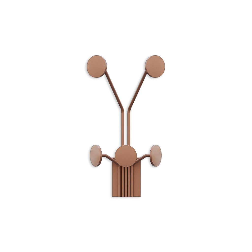 Gancio da parete in metallo "Giraffe" - 24 x 16 x 40 cm - Rame