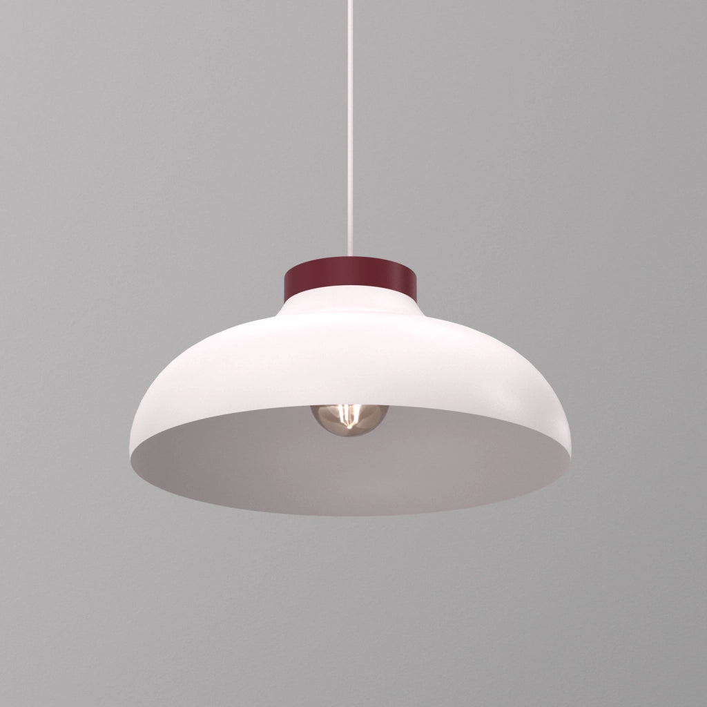 Lampada a sospensione Basca 1xE27 15W kasmir bordeaux