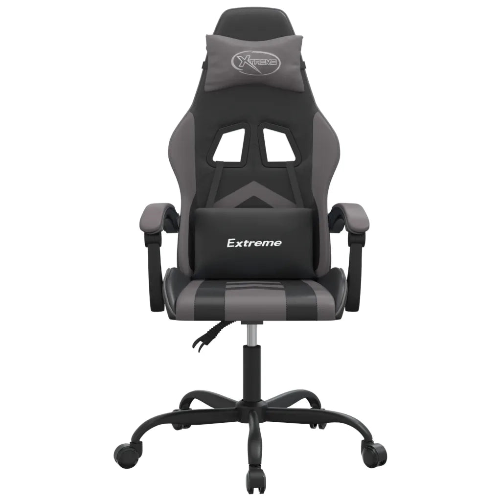 Sedia da Gaming Nera e Grigia in Similpelle 3143894