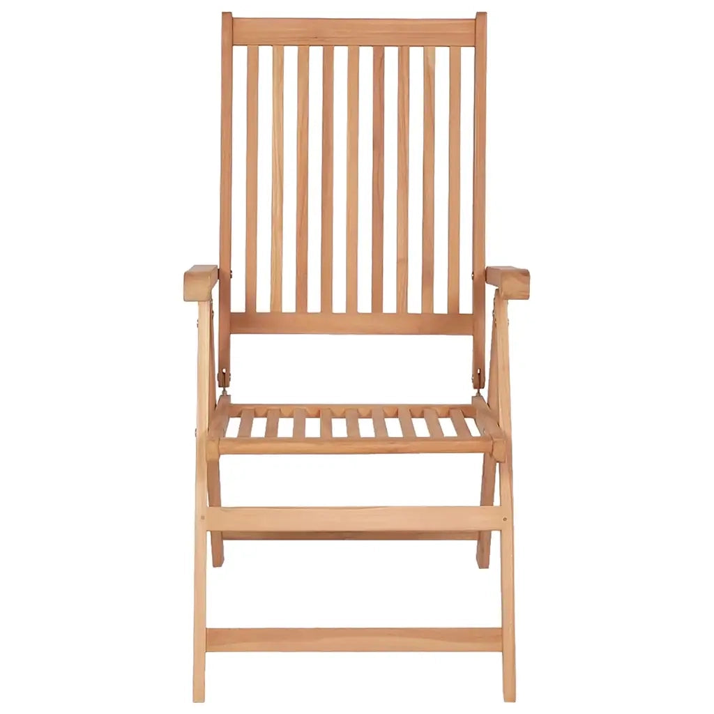 Sedie Reclinabili da Giardino 2 pz | Sedie da Esterno in Legno Massello di Teak