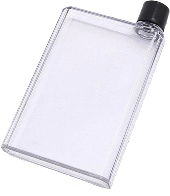 Ottimale Flessibile 420ml - Flacone Trasparente - Biberon Pieghevole - Otre da Bere Portatile - Sport - Design a Spigoli