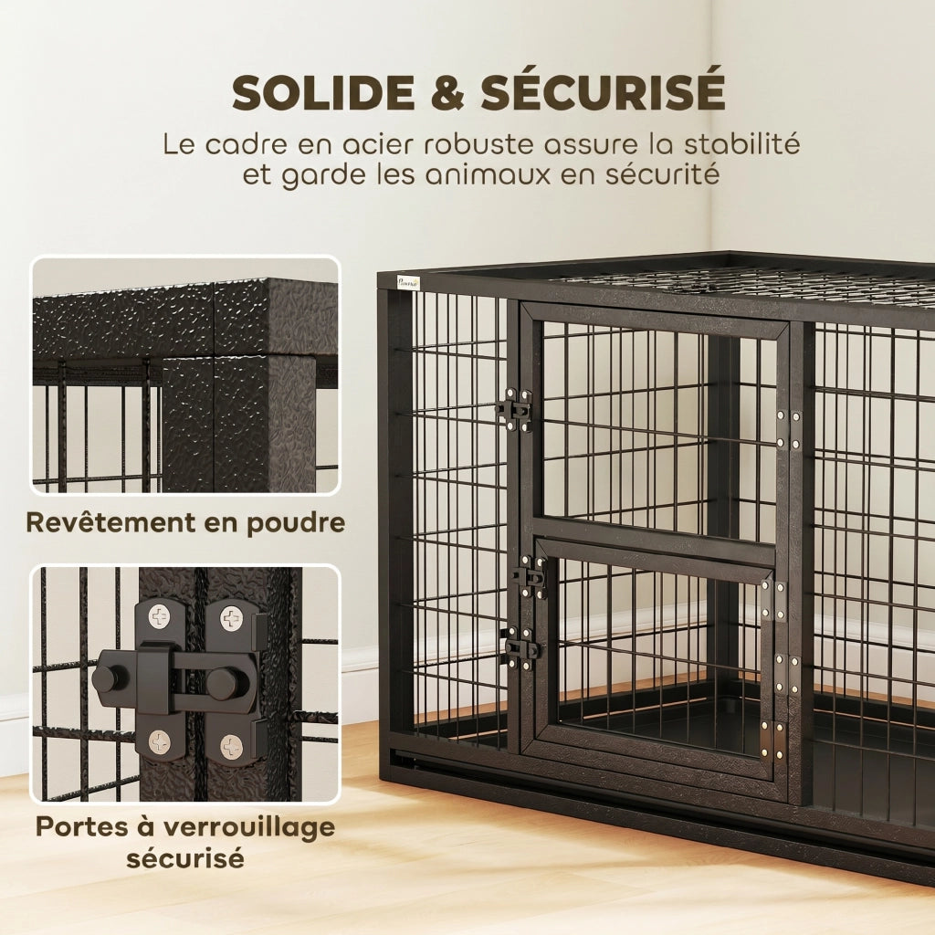 Cuccia per Cani Interna ¨C Minimal ¨C Nero 94x60x64 cm