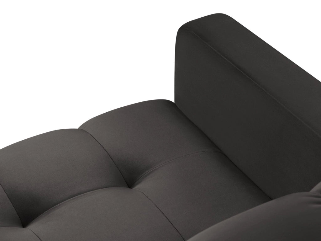 Cosmopolitan Design - Poltrona "Bali" in velluto grigio scuro 