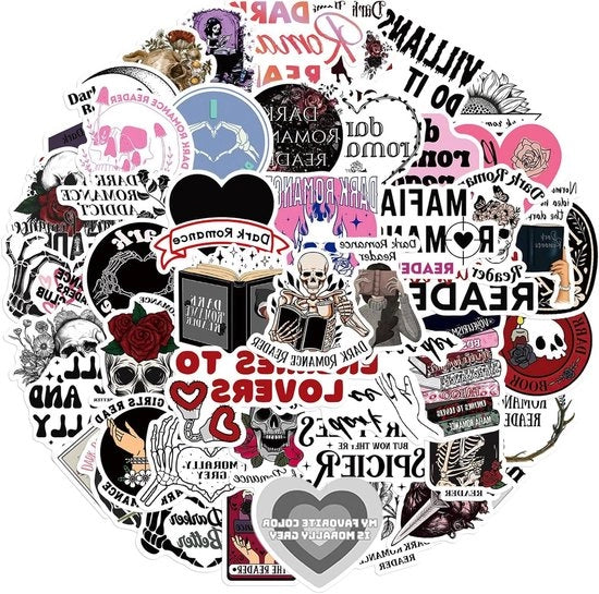 Sticker Vinile Premium Colorati per Laptop e Telefono - Set da 50 pezzi