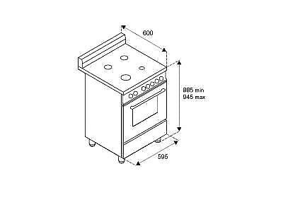 Bertazzoni La Germania Americana AMN664EXT cucina Elettrico Gas Acciaio inox A