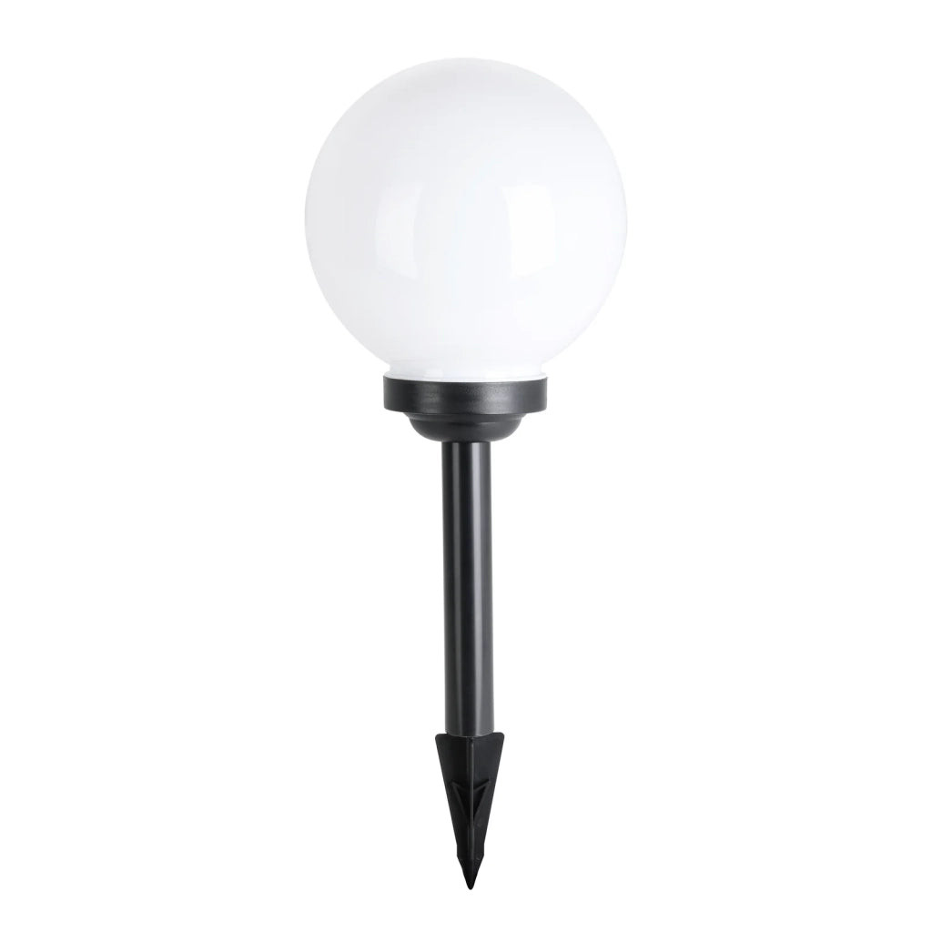 Esterno Solare Moderno Puglia Plastiche Nere Bianco Led 0,2W Ip44 Small