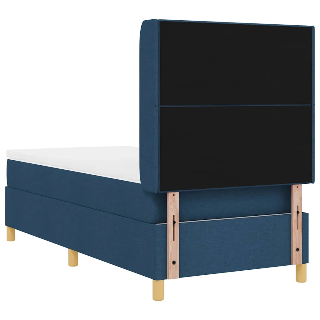 Letto a molle con materasso Blu 80 x 200 cm Tessuto 3341804