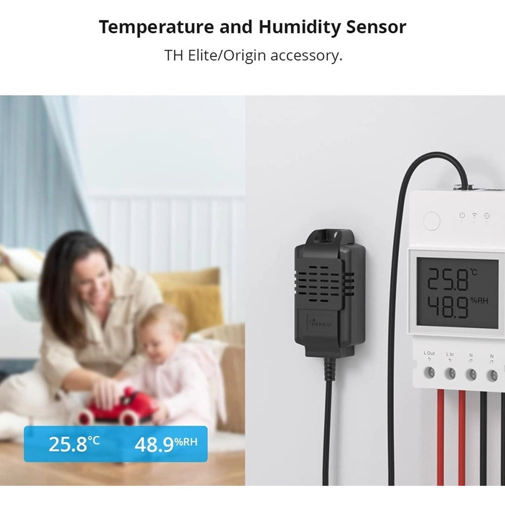 Trade Shop - Sensore Di Temperatura Ed Umidità 50 Cm Per Sonoff Th Elite E Th Origin Ths01 -