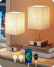 Lampada da Cielo a LED Touch Dimmabile - moderni lampade da tavolo - set da 2 - beige