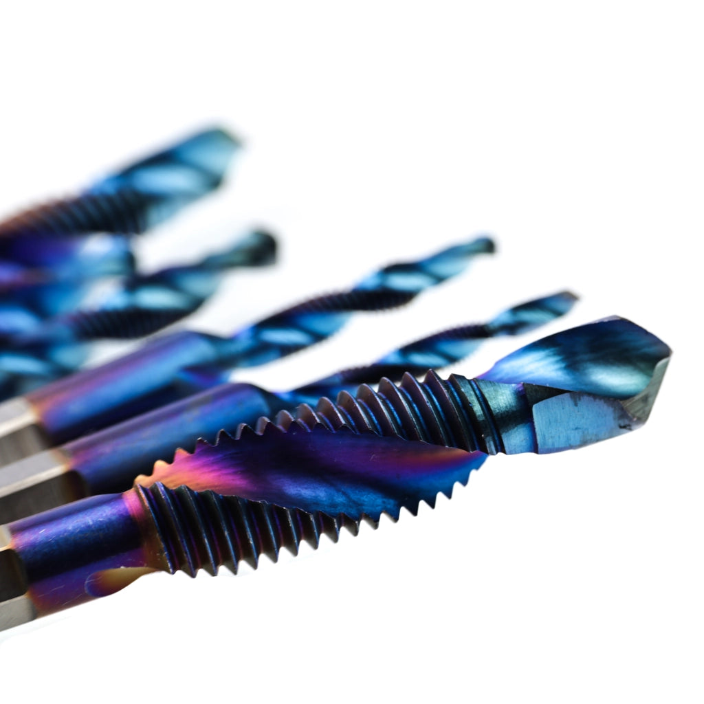Set di Punte Maschiatrici M3-M8 – Acciaio HSS di Alta Qualità | 6 Pezzi, Attacco 1/4" | Per Metallo, Legno, Plastica