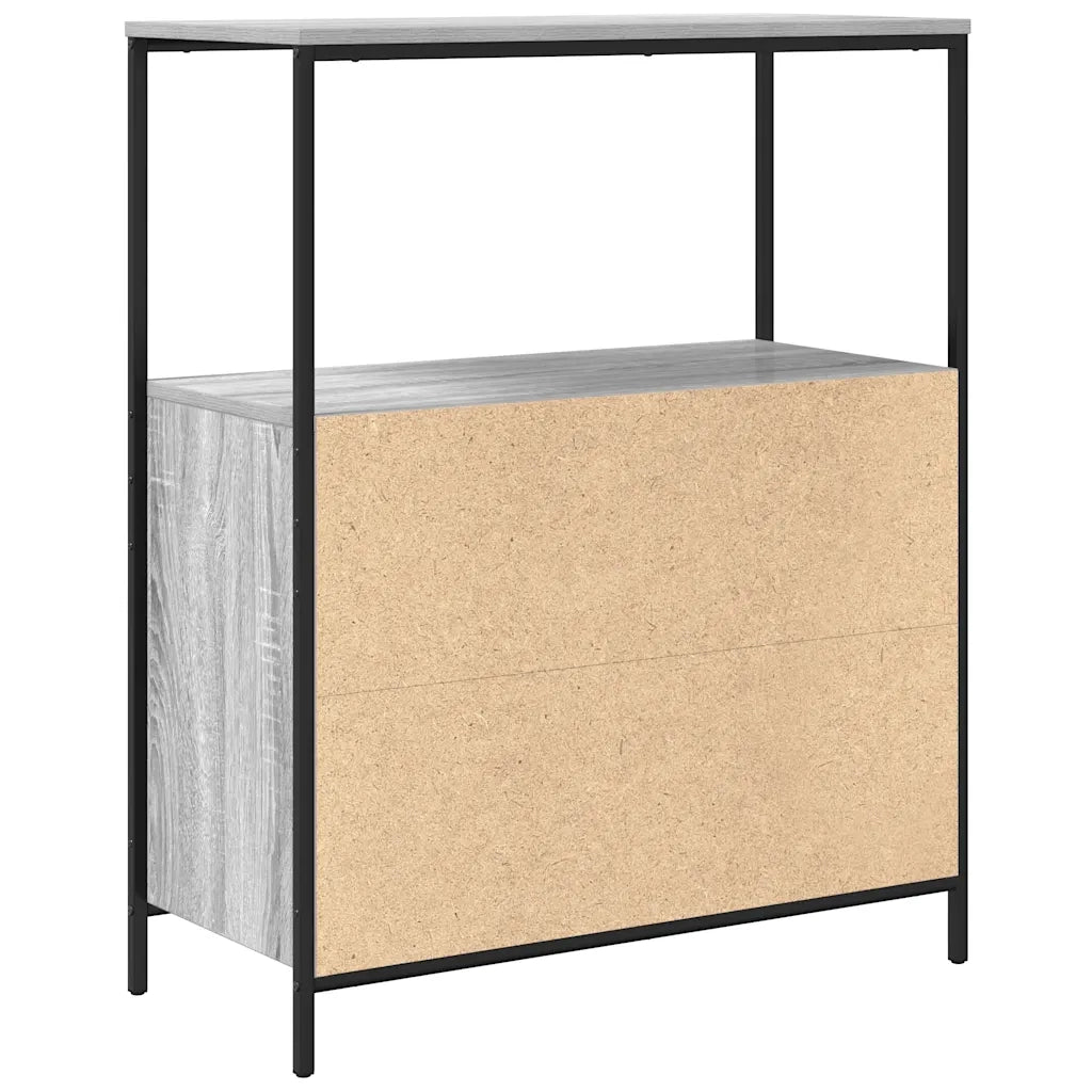 Mobile da Bagno con Ripiani Grigio Sonoma 76,5x35x95 cm 861920