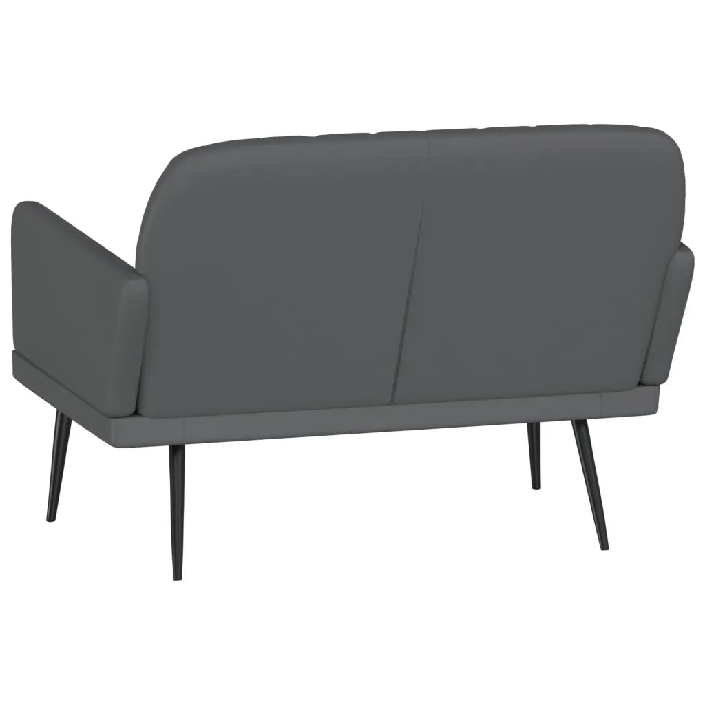 Panca-Sgabello Grigia 107x80x81 cm in Similpelle