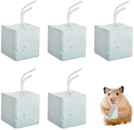 Prodotti per la cura dei denti - Set di 5 - Per conigli e hamsters - Manutenzione dei denti