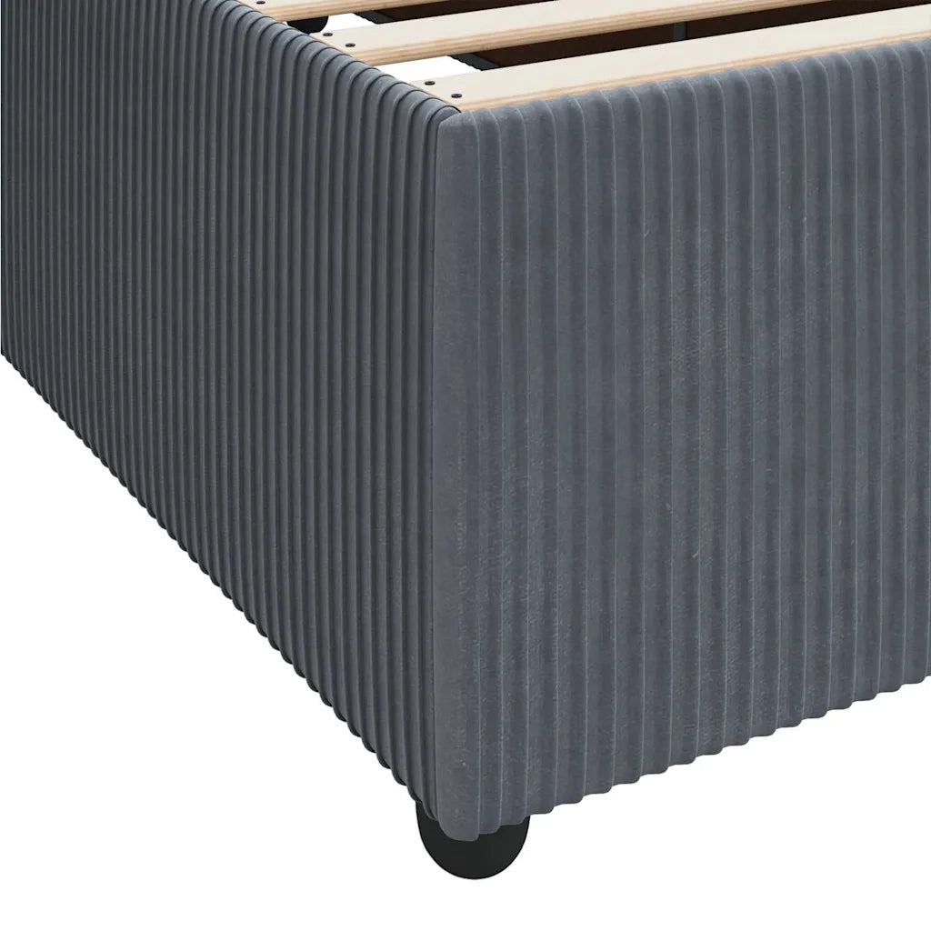 Struttura del letto-Giroletto Grigio scuro 90 x 200 cm Tessuto 873384