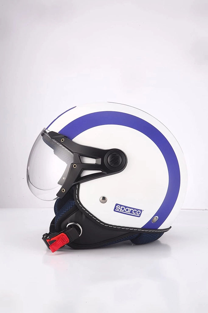 CASCO SPARCO SP501 DEMI-JET BIANCO E BLU OPACO MISURA XL