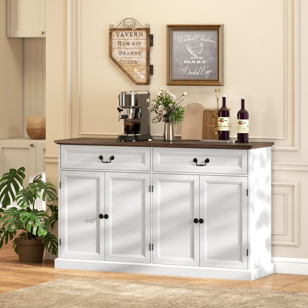 Armadio ¨C Minimal ¨C bianco marrone 140x40x85