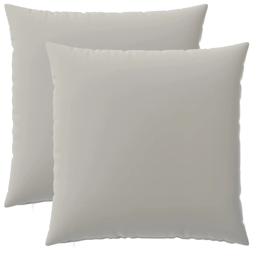 Federa 2 pcs HEERLEN Grigio 65 x 65 cm Poliestere 913017