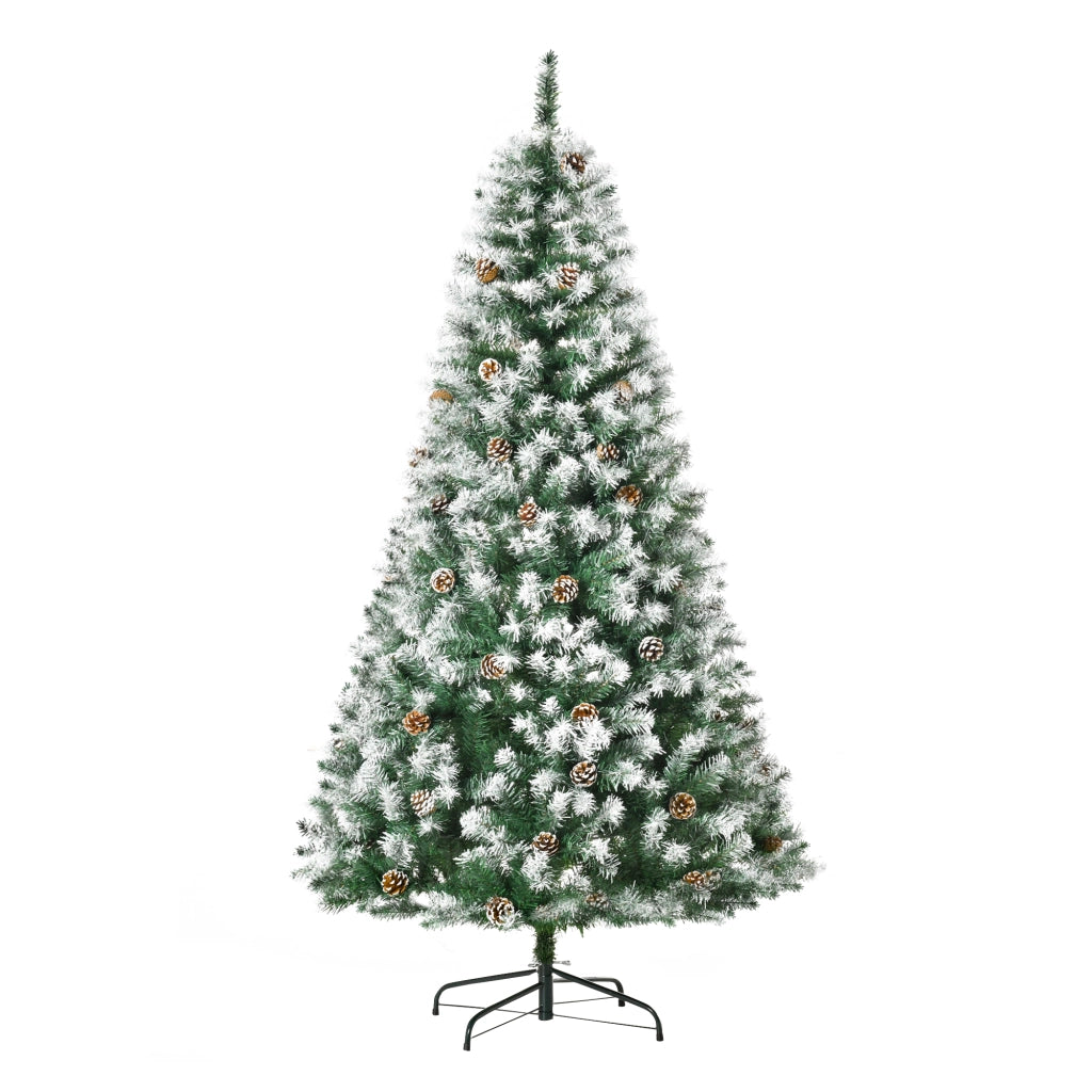 Albero di Natale artificiale ¨C zephmum ¨C con neve 180 cm