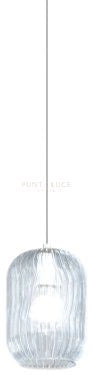 APPLIQUE CROMO 1 LUCE VETRO BLU 1181CR-AT-BL