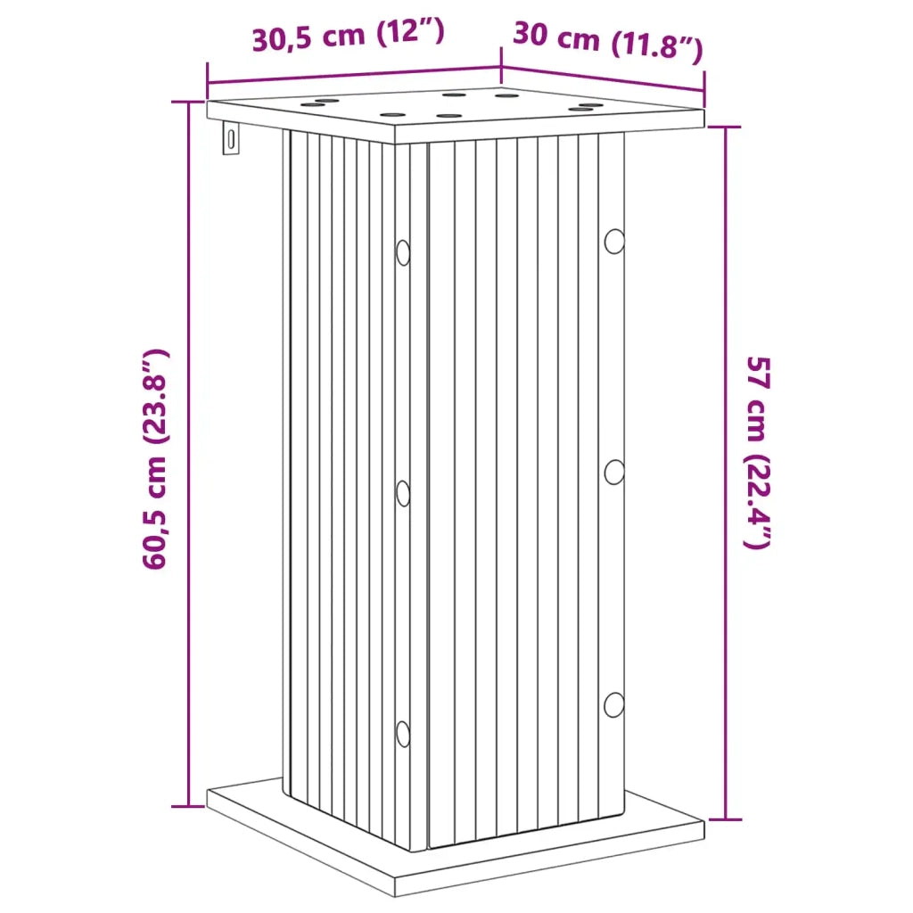 Supporto per piante | Sostegno per piante Rovere Sonoma 30,5 x 30 x 60,5 cm