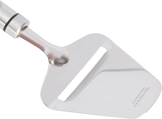 Sbiancante Formaggio con Manico Ovale - 24 centimetri - Argento - Acciaio Inossidabile