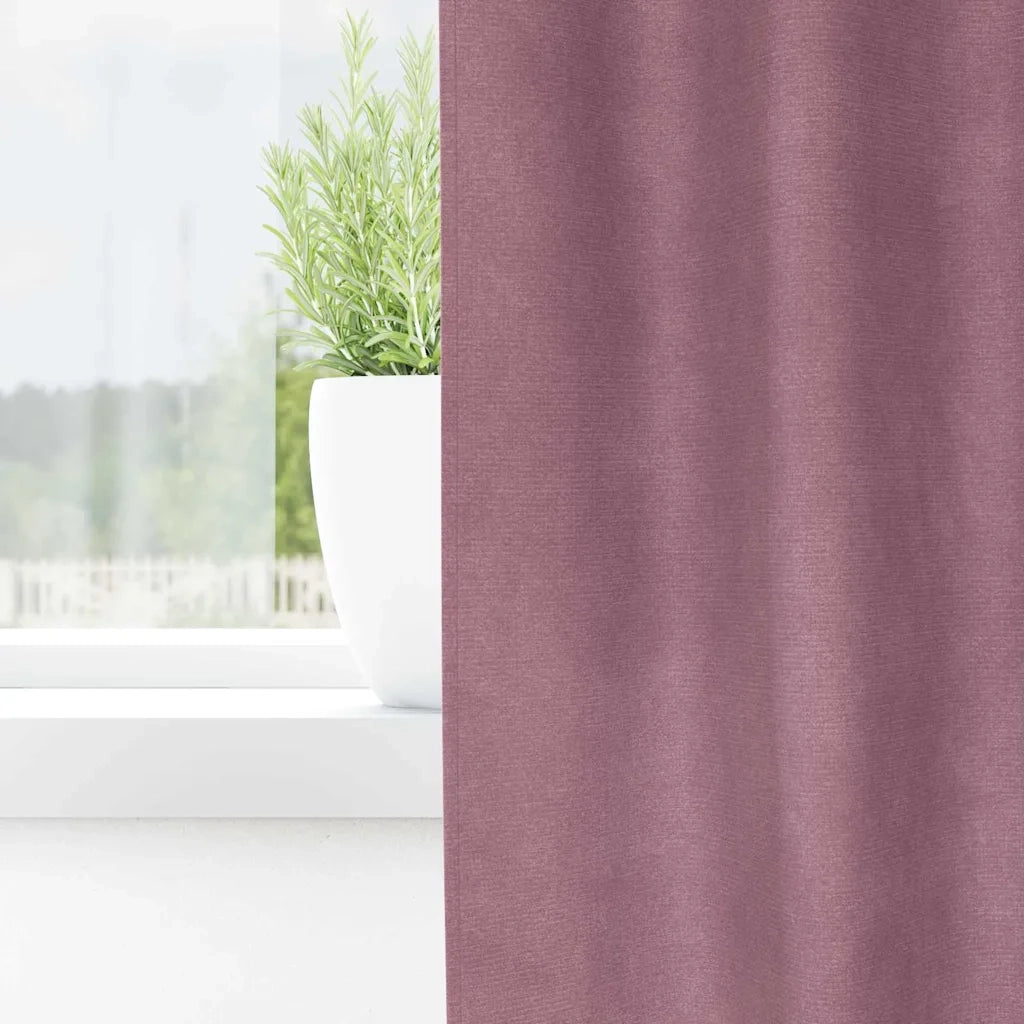 Tende Oscuranti | Tende Blackout 2 pz Rosa scuro 140 x 225 cm Velluto