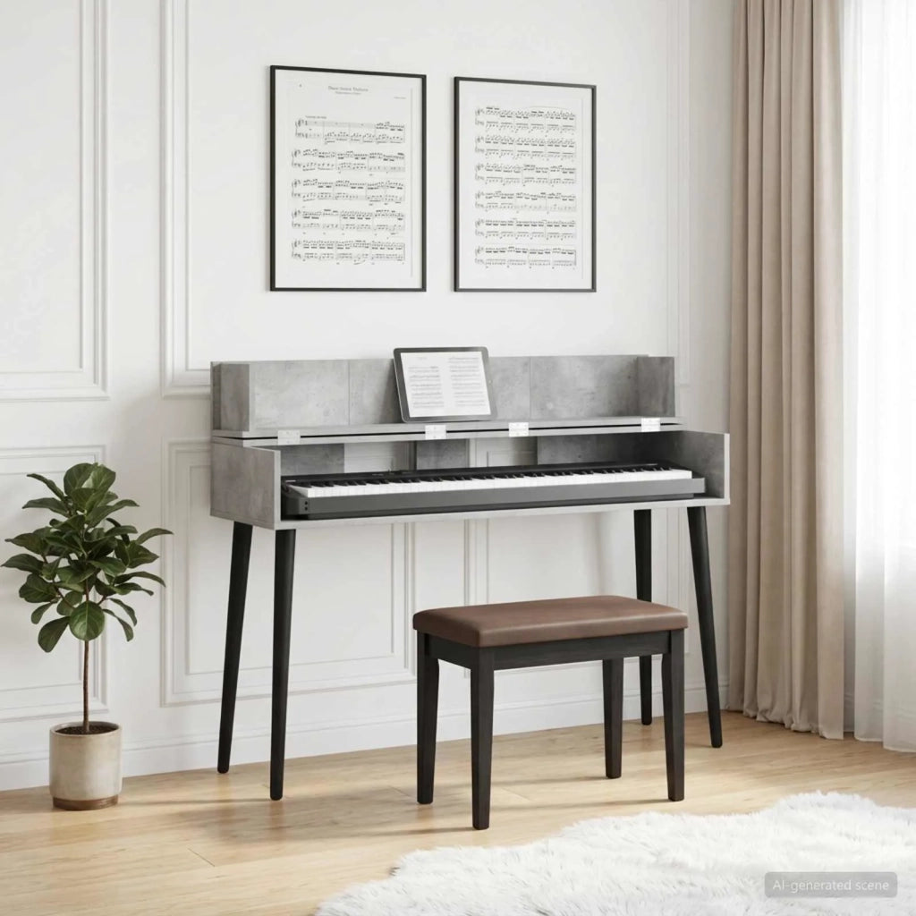 Scrivania studio Grigio Cemento 130 x 40 x 19,5 cm 8006679