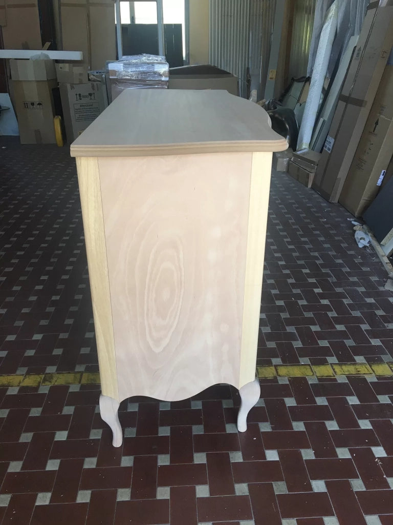Como' 3 cassetti sagomato grezzo l.140 p.56 h.97 - Mobili 2G