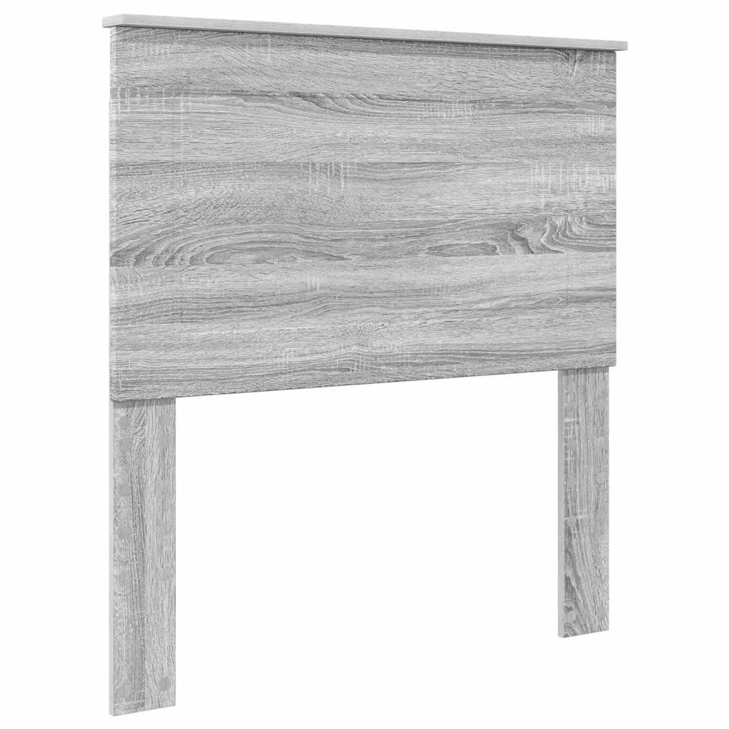 Struttura del letto Grigio Sonoma e Argento 75 x 190 cm