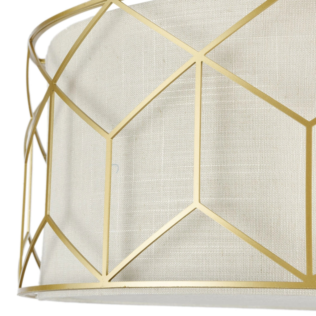 Plafoniera Messina Maytoni ottone tessuto 3xE27 43cm